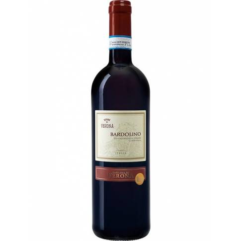 Вино Terre di Verona Bardolino DOC червоне сухе 12% 0,75л
