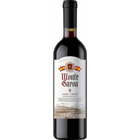 Вино Monte Garoa Tinto Semisweet червоне напівсолодке 10,5% 0,75л